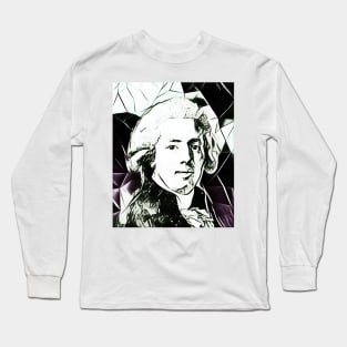 Fausto Elhuyar Black and White Portrait | Fausto Elhuyar Artwork 3 Long Sleeve T-Shirt